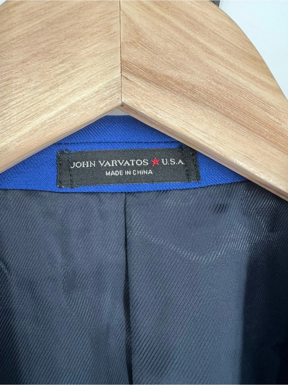 John Varvatos‎ 100% Wool Bold Royal Blue Two-Button Sport Coat Blazer
